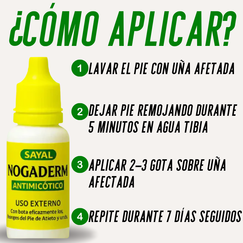 Pies Sanos, Tratamiento Gotas Nogaderm + Parches de Regalo + ❤️Guía digital de Bienestar