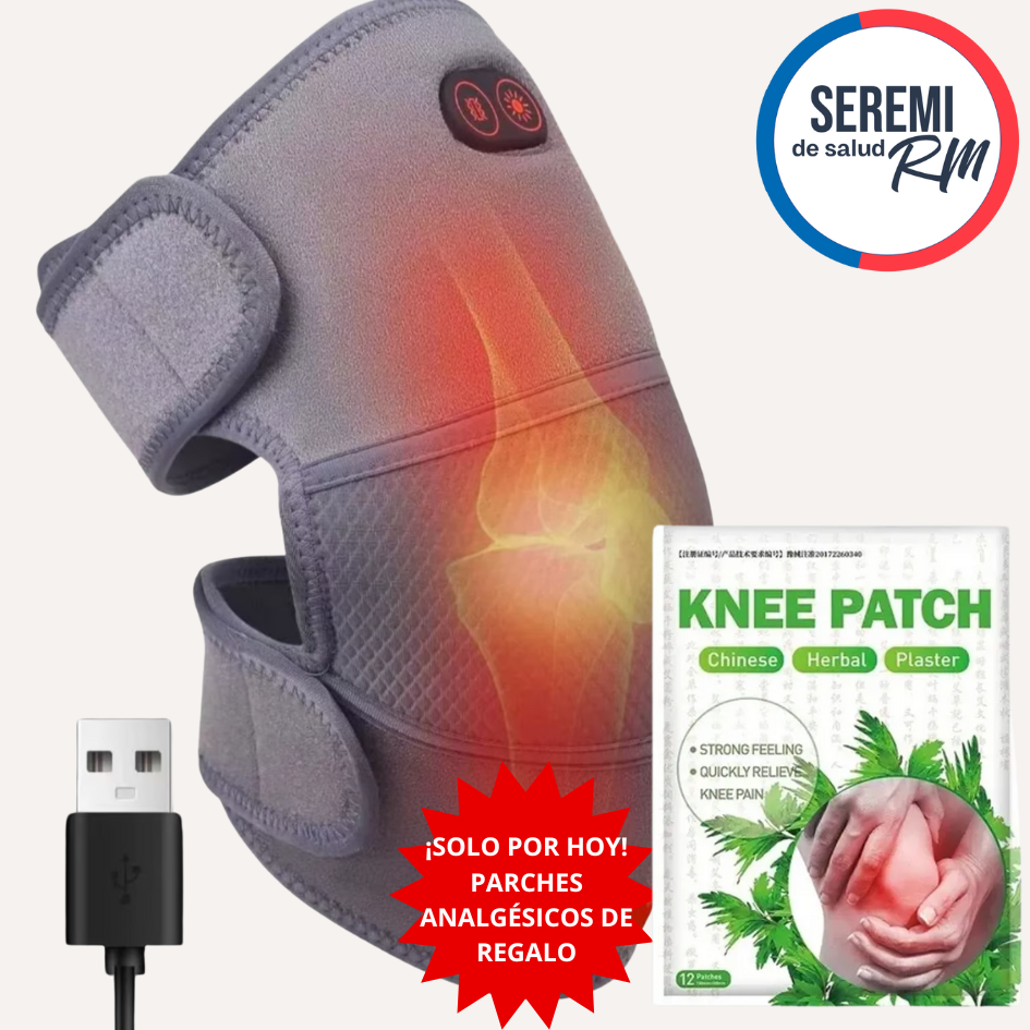 RODILLERA MASAJEADORA TÉRMICA + 🎁PARCHES DE REGALO