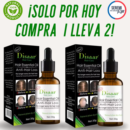 2x1 Cabello fuerte y sano , ACEITE ANTI CAÍDA DISAAR HAIR CARE +  ❤️Guía digital de Bienestar