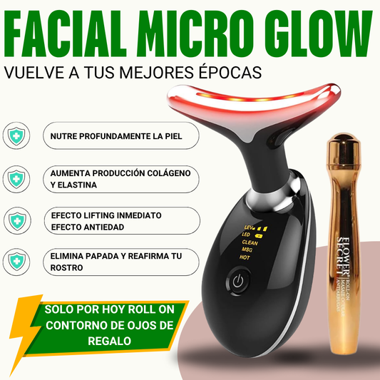 Vuelve a tus mejores épocas💕 MASAJEADOR FACIAL LED + 🎁ROLL ON CONTORNO OJOS DE REGALO