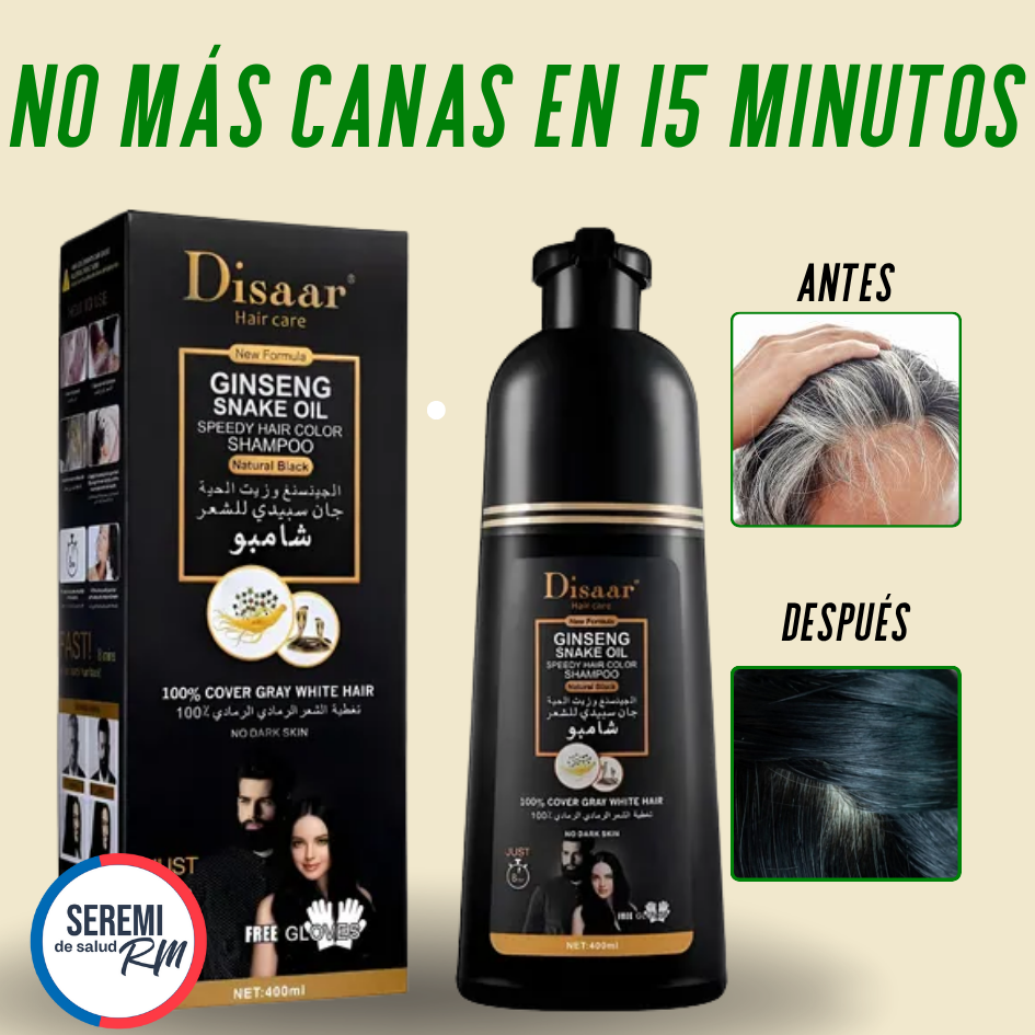 Adiós Canas, Shampoo Pinta canas Disaar hair care + ❤️ Guía digital de Bienestar de regalo