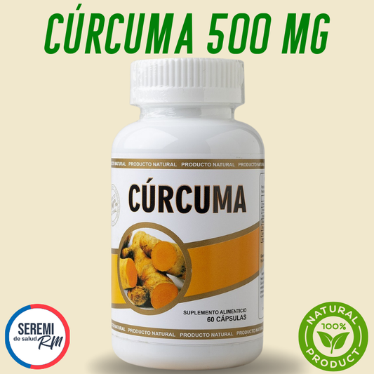 Bienestar en 1 cápsula, Cúrcuma 60 cápsulas 500 MG +🎁Guía digital de Bienestar de regalo