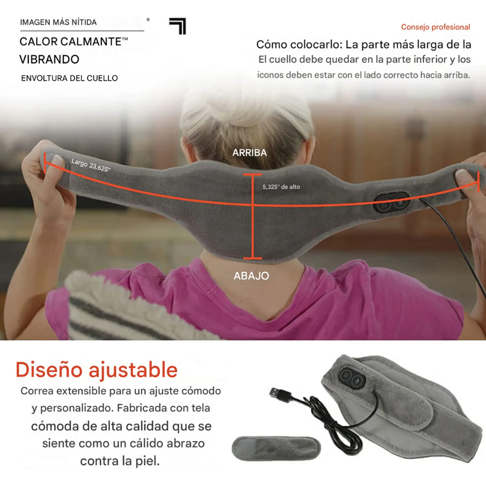 Masajeador térmico cervical terapéutico + 🎁Parches analgésicos de regalo + Guía de Bienestar